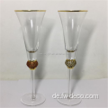 DIAMOND GOLD RIMMED WEINBLASSE SET SET